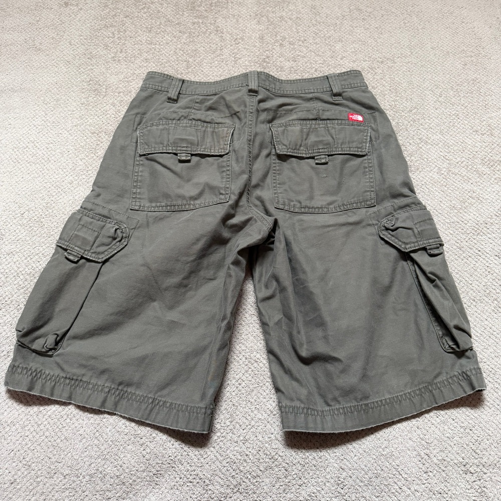 Vintage 2000s The North Face Mens Cargo Shorts Olive Green 30